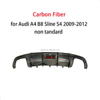 Diffuseur de pare-chocs arrière en fibre de carbone pour Audi A4 B8 Sline S4 2009-2012, garde de pare-chocs arrière non standard en FRP