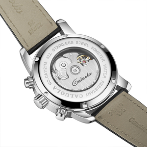 Orologio Meccanico Automatico da Uomo CALUOLA |   Multifunzione |   Cassa in acciaio inossidabile |   Cristallo di Zaffiro |   22 mm |   Analogico | - Product Image 4