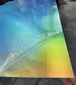 2-12mm tebal garis bertekstur bergaris bergaris jelas akrilik bertekstur lembaran bergaris bergelombang akrilik lembar Panel papan piring - Product Image 2