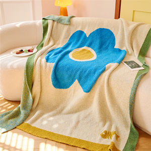 HH Мягкое уютное клетчатое одеяло из 100% полиэстера в клетку с цветочным принтом в клетку из микрофибры для зимы - Product Image 3