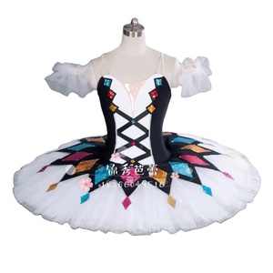 Tutu de danse professionnel <span class=keywords><strong>Coppelia</strong></span> Doll Pancake blanc Paquita pour enfant, idéal pour les compétitions et spectacles de ballet - Product Image 3