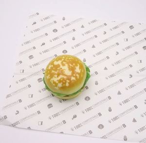 Papel Encerado Antigrasa con Recubrimiento de PE para Envolver Hamburguesas, Papel Encerado de Grado Alimenticio para Envasado de Comida Rápida - Product Image 2
