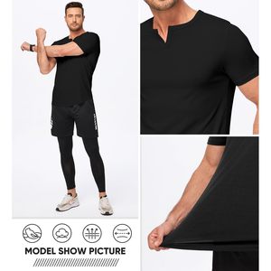 เสื้อยืดคอกลมแขนสั้นผู้ชาย FOXA แบบริบเฮนลีย์ แห้งเร็ว เหมาะสำหรับออกกำลังกายและเล่นกีฬา - Product Image 4