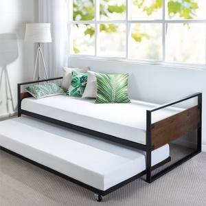 <span class=keywords><strong>Lit</strong></span> de jour moderne en MDF noyer de haute qualité avec gigogne en métal canapé-<span class=keywords><strong>lit</strong></span> extra spacieux pour hôtel appartement ou ferme - Product Image 6