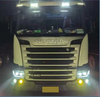 Faros Delanteros LED Dobles de Alta Intensidad para Scania G440 G450 G480, Modelos Retrofit, Faros Antiniebla
