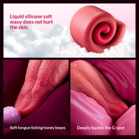 Jouet sexuel doux pour femme, vibrant et léchant, pour stimulation clitoridienne et vulvaire, pour la masturbation et le plaisir nocturne.