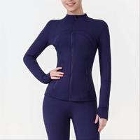 Venta al por Mayor, Chaqueta Deportiva para Mujer, Verano 2025, Manga Tres Cuartos, Transpirable, de Secado Rápido, Sin Costuras