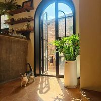 Ventanas Francesas Antiguas Insonorizadas de Fábrica con Certificación CE ISO9001, con Rejillas, de Aleación de Aluminio
