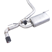   118i F20 2017 1.5T B38 B15A Échappement central arrière silencieux simple à valve simple sortie latérale simple Amélioration sportive