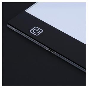 Tablette de traçage lumineuse LED <span class=keywords><strong>A4</strong></span> pour peinture diamant DIY, avec câble d'alimentation USB et luminosité réglable, pour artistes et dessin - Product Image 3