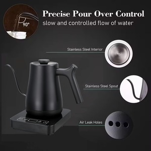 Bollitore Elettrico Digitale con Beccuccio Flessibile in Acciaio Inox 304, Controllo Touch, Capacità 0,8L, Elettrodomestico da Cucina - Product Image 2