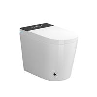 PLMR TY501 Fauteuil WC pour Chambre et Salon, Unité de Toilette en Céramique Monobloc, Double Chasse Automatique