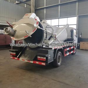 Dongfeng <span class=keywords><strong>prix</strong></span> petit <span class=keywords><strong>5000</strong></span> <span class=keywords><strong>litres</strong></span> camion d'aspiration des eaux usées 4x2 <span class=keywords><strong>septique</strong></span> fécal vide camion d'égout à vendre - Product Image 5