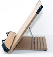 Grand support de bibliothèque pliable réglable et portable pour lire les mains libres, grands manuels scolaires épais, livres de cuisine, tablettes
