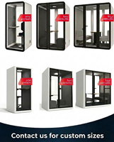 UNIBOOTH Cabine insonorisée de luxe privée 33 dB ISO 23351, ignifugée, installation rapide en 30-45 min, pour bureaux ouverts, bibliothèques, OEM ODM