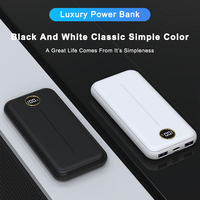 Cargador ultra portátil Basics de 10000mAh con pantalla digital LED, batería externa delgada para cargar iPhone, Samsung y iPad