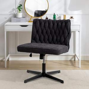 Ghế văn phòng ngồi chéo chân, ghế văn phòng hiện đại không tay vịn với chỗ ngồi rộng - Product Image 3