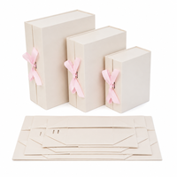 Boîte cadeau en papier personnalisée OEM, boîte d'emballage pliable écologique pour les fêtes, les mariages et les anniversaires