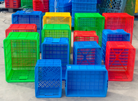 Vente directe d'usine Panier de manutention en plastique Caisses de manutention en plastique pour entrepôt de fruits Stockage de légumes
