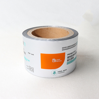 Film d'emballage alimentaire en feuille d'aluminium imprimé personnalisé/rouleau de film d'emballage sachet laminé plastique pour collation