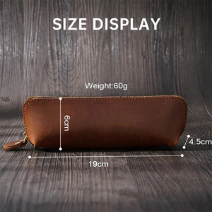 <span class=keywords><strong>Estuche</strong></span> de lápices de cuero auténtico personalizado <span class=keywords><strong>Estuche</strong></span> de <span class=keywords><strong>bolígrafos</strong></span> personalizado <span class=keywords><strong>Estuche</strong></span> estético Bolso de <span class=keywords><strong>bolígrafos</strong></span> de cuero genuino - Product Image 4
