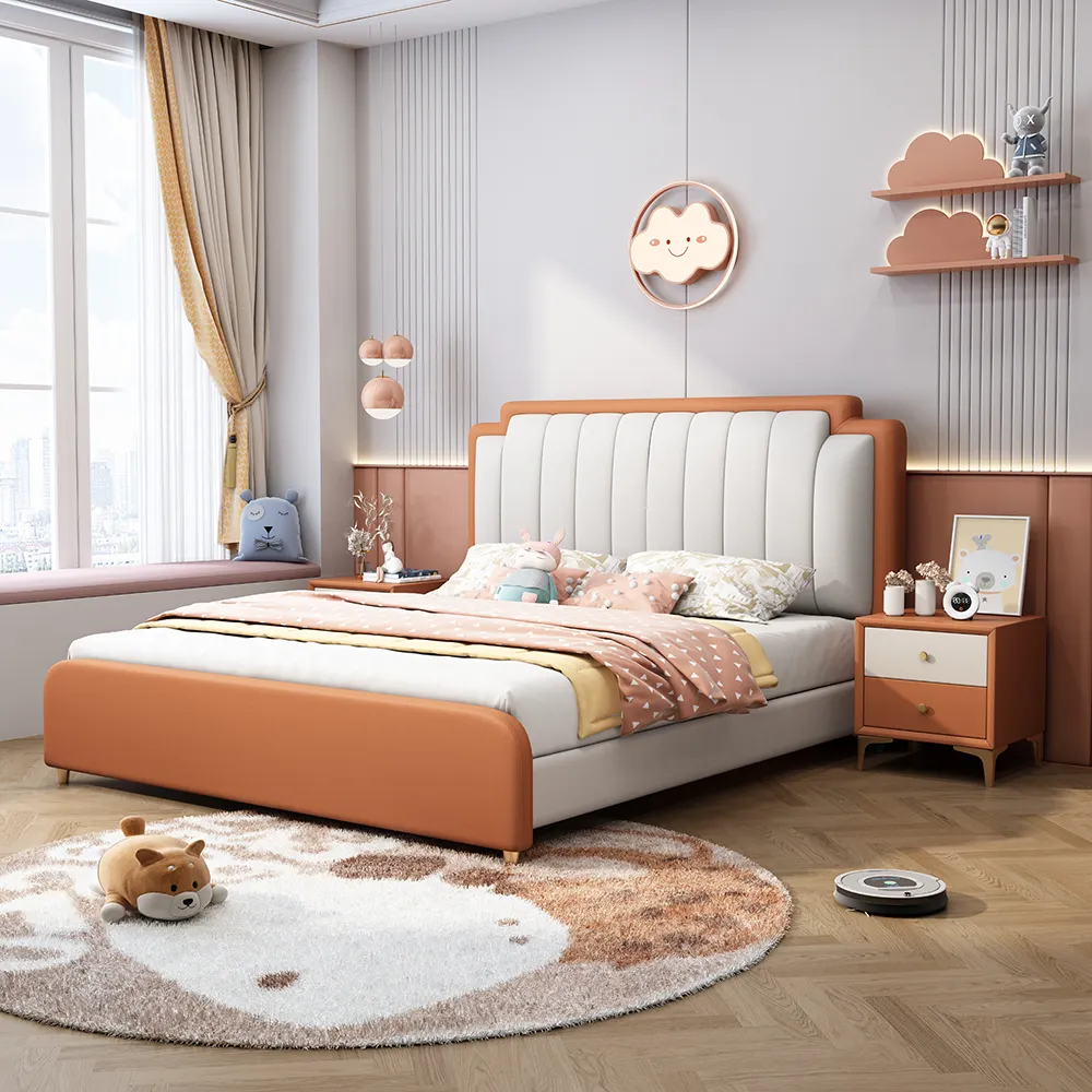 Nuovo letto per bambini rosa morbido di moda per bambini adorabile letto per ragazze