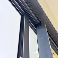 Puerta Corredera de Aluminio AS2047 Resistente a Huracanes, Plegable, con Vidrio Laminado de Seguridad, Moderna, para Interiores, Jardín, Patio, de Alta Calidad