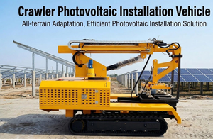 Véhicule d'installation de panneaux photovoltaïques sur chenilles hydrauliques avec aspiration sous vide pour une installation sans <span class=keywords><strong>casse</strong></span> - Product Image 2