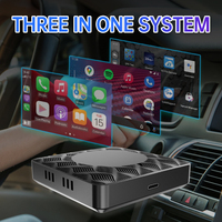 Boîtier Carplay 3-en-1 AI 2+32G 4 cœurs Android 10 OEM ODM : Convertit le Carplay filaire en sans fil, connexion automatique, Plug & Play