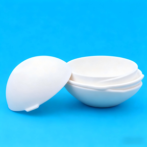 Tek parça <span class=keywords><strong>PTFE</strong></span> buharlaşma çanağı, <span class=keywords><strong>PTFE</strong></span> F4 yuvarlak alt çanak, asit Alkali dayanıklı laboratuvar çanağı - Product Image 1