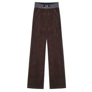 Black Wide Leg <b>Pants</b> High Waisted Loose Fit Fleece <b>Lined</b> Thick Corduroy Casual Women's <b>Pants</b> - Product Image 5