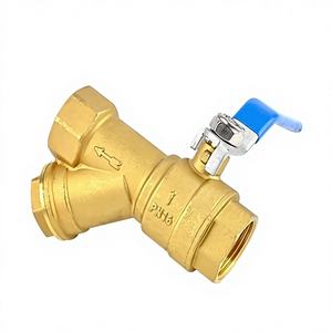 Filtro de válvula de latón, válvula de bola, rosca hembra para agua, válvula de bola de Gas Natural, plomería, lista de precios de agua sanitaria forjada - Product Image 1