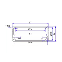 Boîtier en aluminium anodisé Boîtiers d'instruments électroniques en métal Boîtier PCB Boîte à rail Din