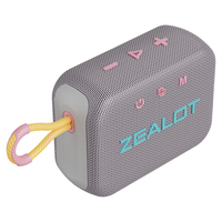 Haut-parleur de douche portable ZEALOT S75 15W 16W avec subwoofer, son Hifi de qualité supérieure pour l'extérieur, double appairage sans fil, vente en gros