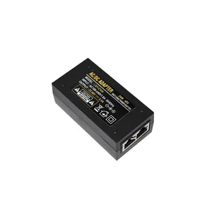 壁式插头RJ45模块5V 12V 24V 48V 2锅以太网Ip摄像机1A适配器Poe注入器