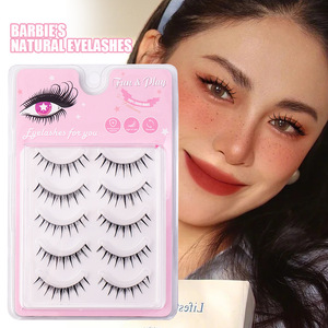 Nouveau produit 5 paires de faux cils airy tournesol une pièce affûtage fée cheveux comique oeil <span class=keywords><strong>petit</strong></span> <span class=keywords><strong>diable</strong></span> cils - Product Image 4