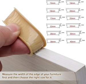 <span class=keywords><strong>Bande</strong></span> de protection de bord en <span class=keywords><strong>caoutchouc</strong></span> <span class=keywords><strong>autocollante</strong></span> en forme de U pour armoire, table, bureau, meubles, bricolage - Product Image 3