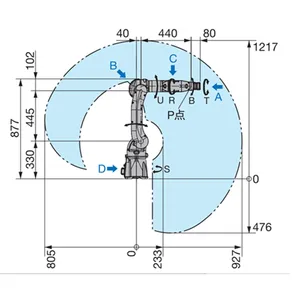 Kosten günstiger, hochwertiger Industrie roboter Roboterarm 7kg kleiner Verpackungs roboter für bewegliche Teile