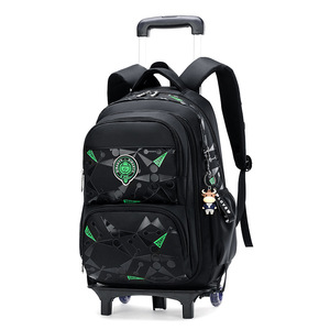 High-quality Private Customized Travel Bag School Trolley Bag Luggage Trolley <b>Backpack</b> <b>with</b> <b>Wheel</b> - Product Image 3