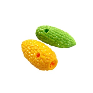 Juguetes Interactivos para Perros con Forma de Melón Amargo, Juguetes Masticables de Vegetales para Perros, Juguetes de TPR para Perros - Product Image 1
