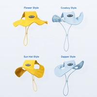 OEM ODM |   Chapeau de pluie 3-en-1 pour chien, protection contre le soleil, la pluie et le vent, imperméable, bord incurvé, trous pour les oreilles, logo personnalisé OEM, prêt à être expédié