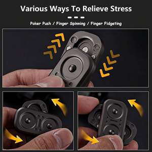 Design personnalisé Titane EDC Fidget <span class=keywords><strong>Spinner</strong></span> Magnétique Métal Poker Fidget Curseur Jouet pour Adultes Enfants TDAH Austim Anti Soulagement du Stress - Product Image 6