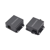 Convertisseur audio fibre optique bidirectionnel XLR 1 à 8 canaux, interface équilibrée, monomode, 15 km, matériau en acier, accessoire optique