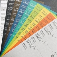 Papier d'emballage coloré teint en pâte recyclée de haute qualité, emballage carton pour boîte rigide, étiquette cadeau