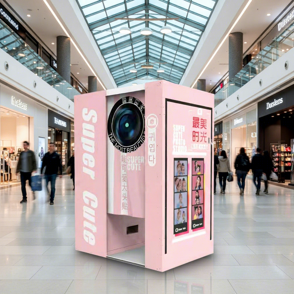 Fun Park Indoor Amusement New Commercial Selfie Photo Booth Automatic Print Vending Machine Arcade Games for Theme Park