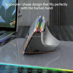 Ratón Inalámbrico Ergonómico Vertical 8D de Modo Dual con Retroiluminación RGB para Computadora, Portátil, Tableta y PC - Product Image 5
