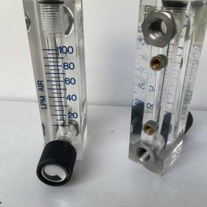 Débitmètre en acrylique transparent, débitmètre à gaz, connecteur à filetage interne 1/8\", dimensions externes 102*25*30mm, distance centrale 76mm - Product Image 1