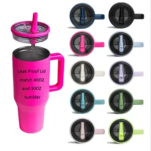 2024 Hot Sale Leakproof Lid and Folding Straw Match Hydro cup Simple Tumbler Traveler Mug With Handle Adventure Quencher Tumbler