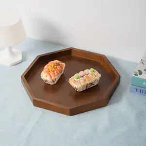 <span class=keywords><strong>Plateau</strong></span> alimentaire octogonal en bois <span class=keywords><strong>de</strong></span> noyer <span class=keywords><strong>de</strong></span> haute qualité, <span class=keywords><strong>plateau</strong></span> en bois, <span class=keywords><strong>plateau</strong></span> <span class=keywords><strong>de</strong></span> service en bois, utilisé pour les fruits ou les services à thé - Product Image 2