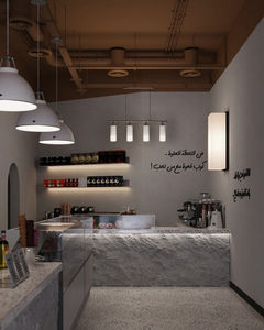 Meuble pour boutique de confiseries design tendance en bois présentoir pour café beignet moderne comptoir de bar pour café - Product Image 6